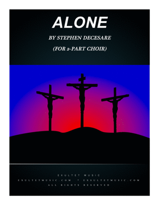 Book cover for Alone (for 2-part choir)