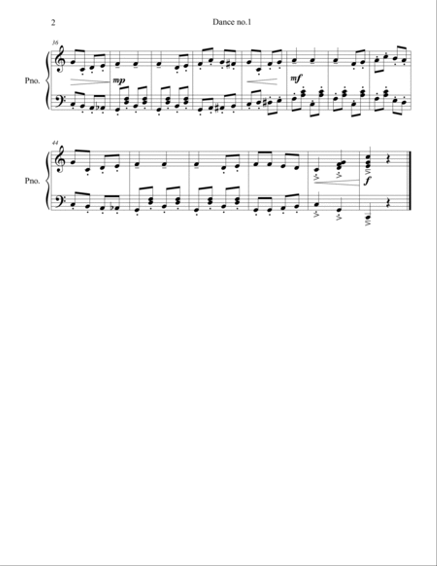 Dance suite for small children - complete Piano Solo scores gallery preview page 3