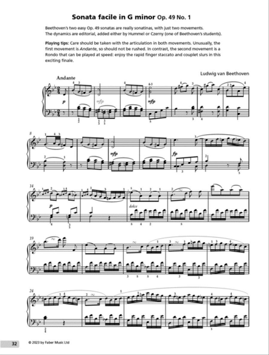The Intermediate Piano Sonata Collection Piano Method scores gallery preview page 4