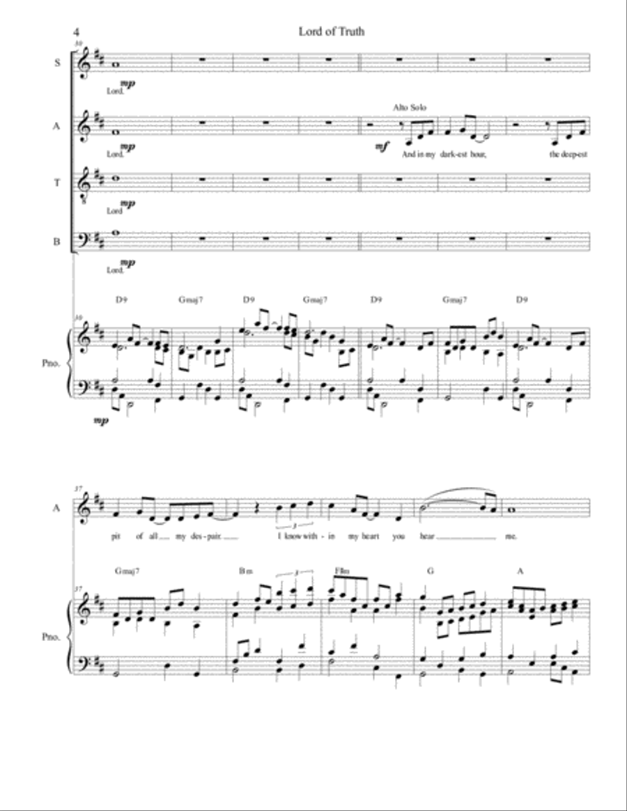 Lord of Truth 4-Part scores gallery preview page 5