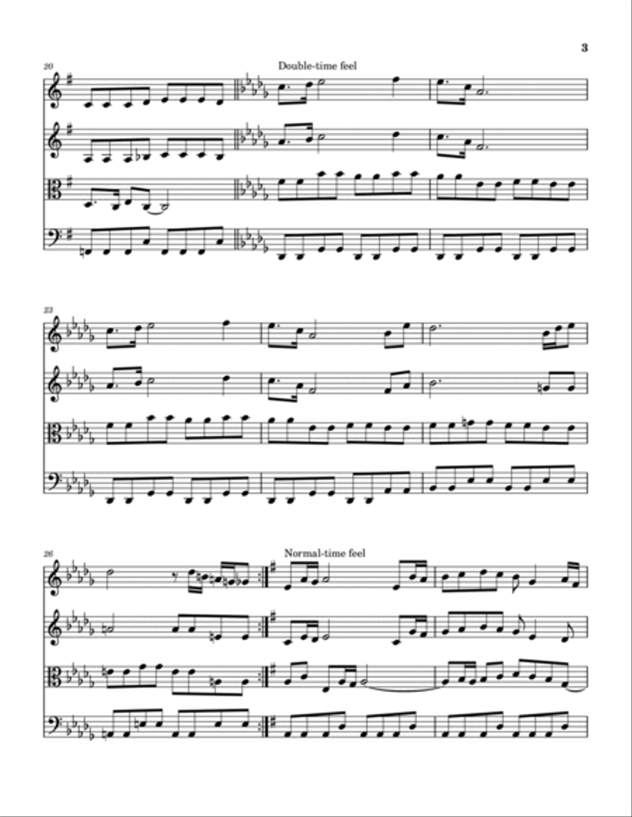 Treasure Of San Miquel String Quartet scores gallery preview page 4