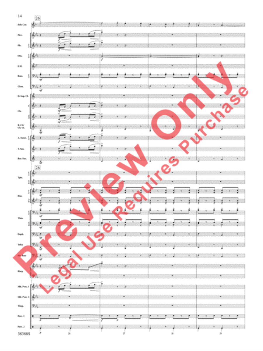 Napoli Napoli Concert Band scores gallery preview page 15