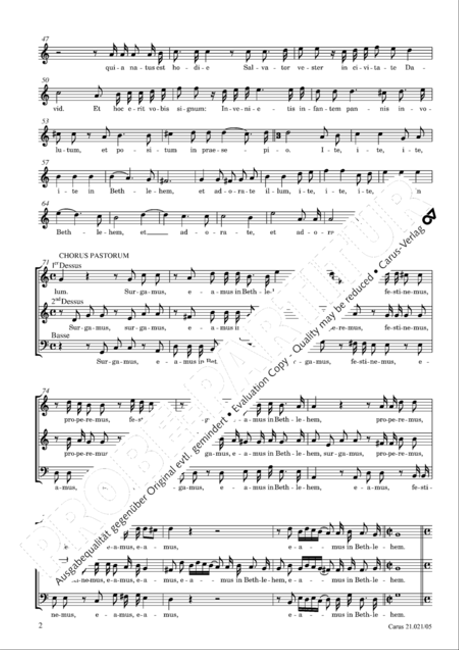 Canticum in nativitatem Domini Choir scores gallery preview page 3