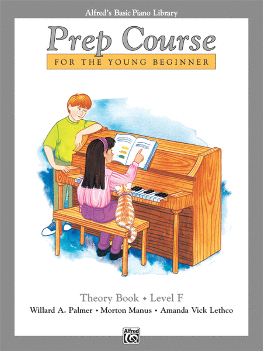 Alfred's Basic Piano Prep Course Theory, Book F Piano Method scores gallery preview page 1