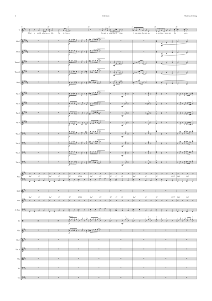 I've Got The World On A String Jazz Ensemble scores gallery preview page 2