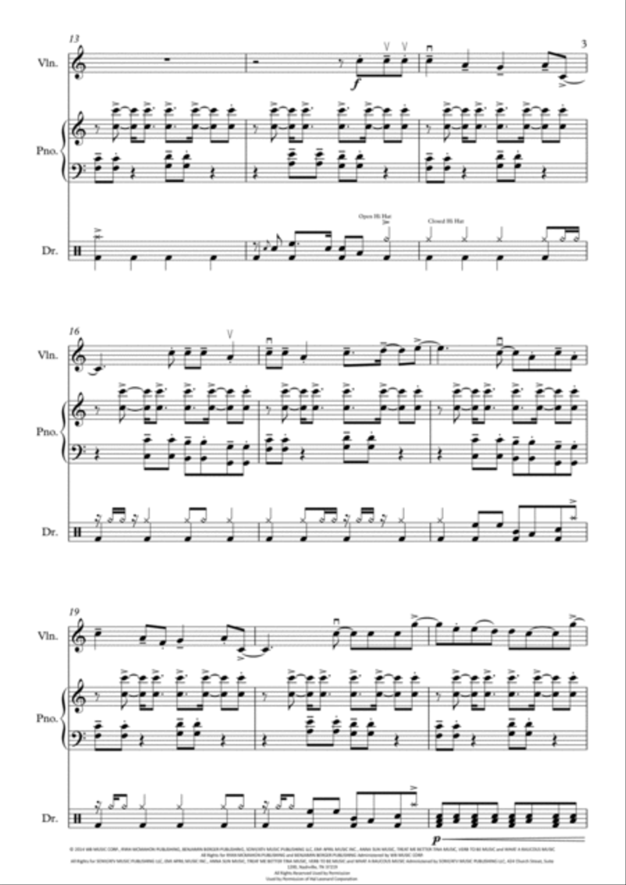 Shut Up And Dance Small Ensemble scores gallery preview page 4