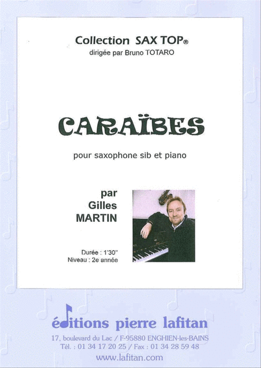 Caraïbes Tenor Saxophone scores gallery preview page 1