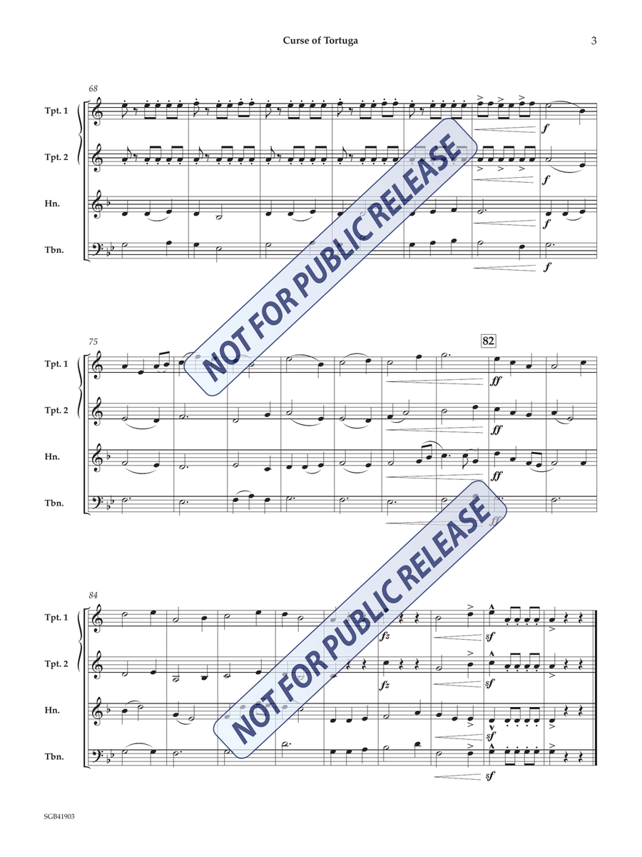 Curse of Tortuga Small Ensemble scores gallery preview page 4
