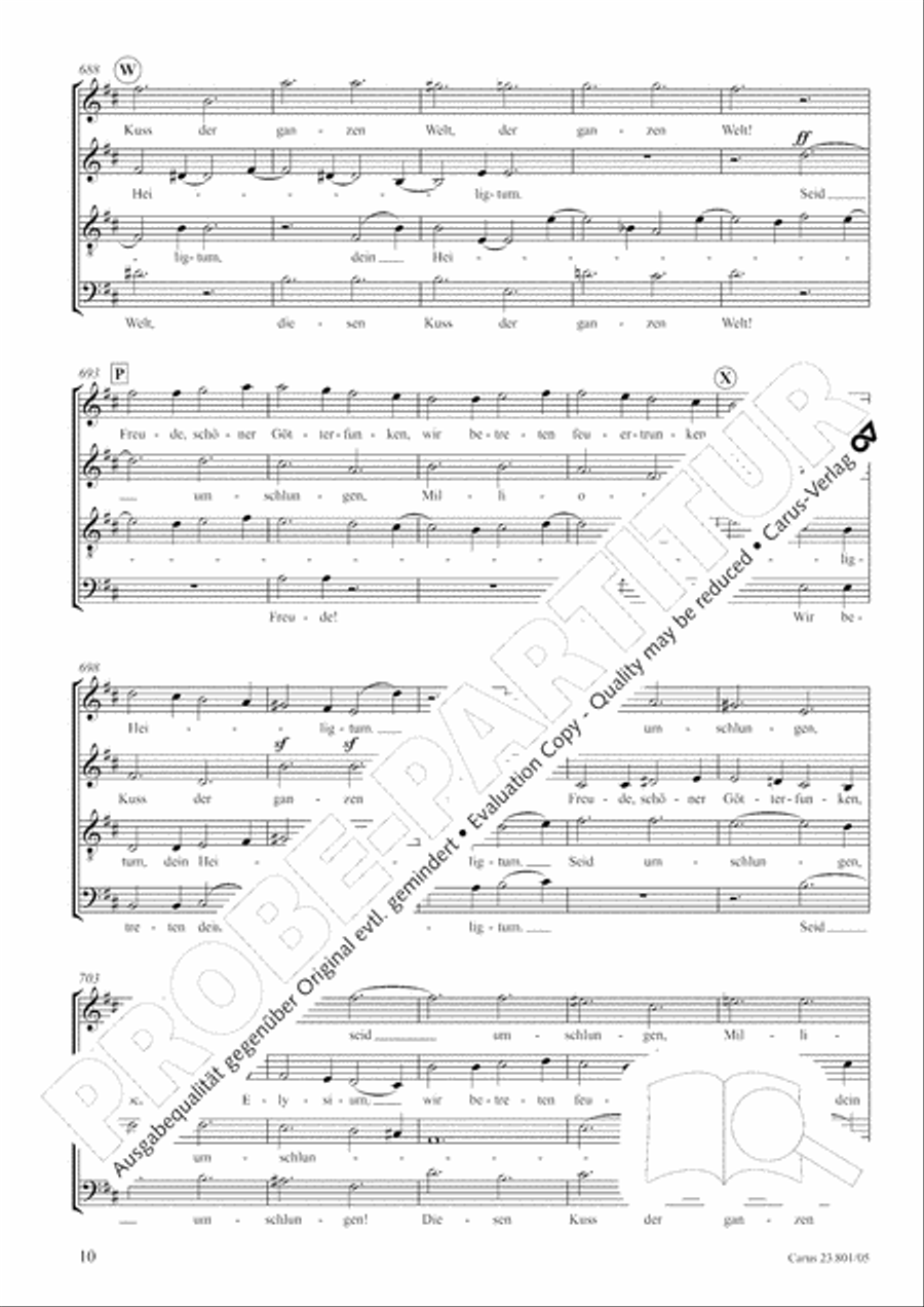 Symphony No. 9, Op. 125 - Finale (Choral Symphony) Symphony No. 9, Op. 125 - Finale (Choral Symphony) 4-Part scores gallery preview page 11