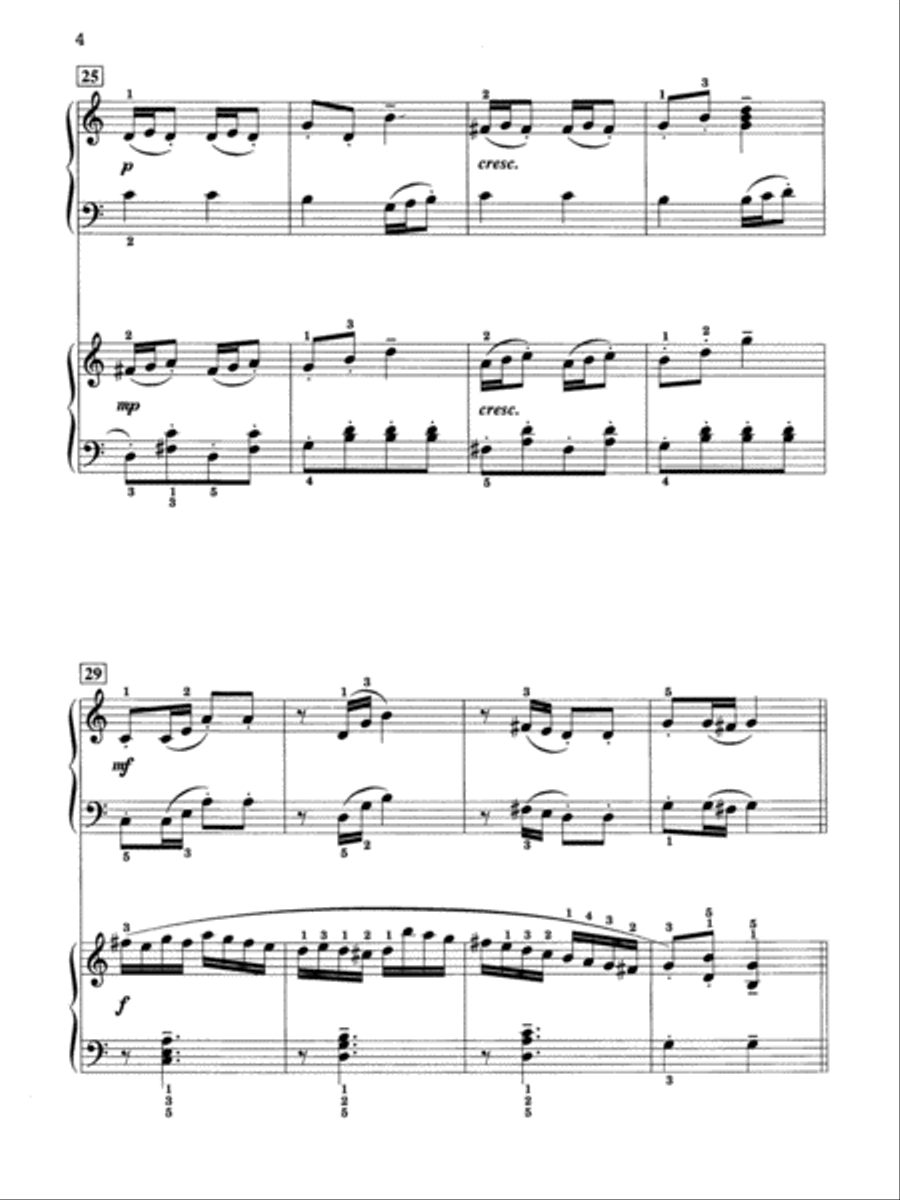 Sonatina for Two - Piano Duo (2 Pianos, 4 Hands) Piano Method scores gallery preview page 4