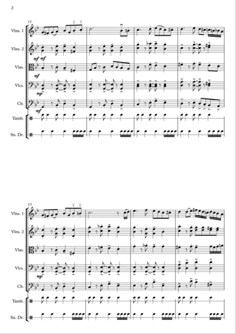 El Tango de la Venganza String Orchestra scores gallery preview page 3