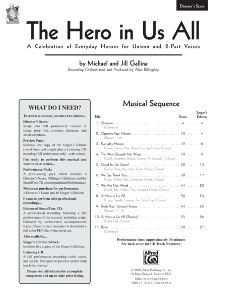 The Hero in Us All The Hero in Us All Choir scores gallery preview page 2