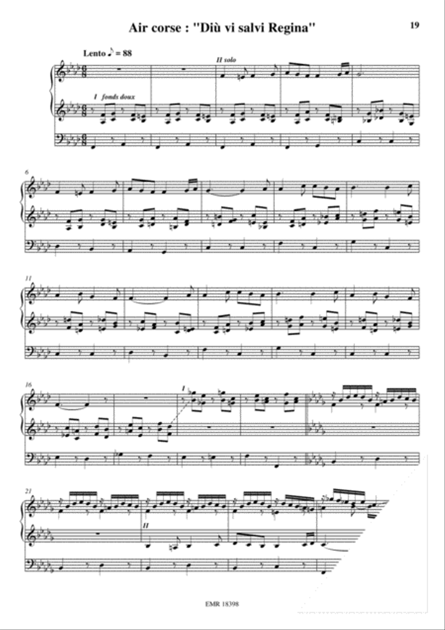 18 Preludes sur des airs anciens Organ scores gallery preview page 13