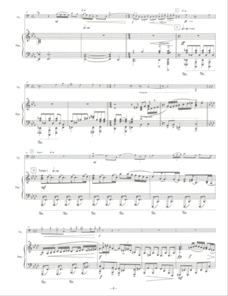 Sonata in G minor For Cello & Piano Piano scores gallery preview page 5