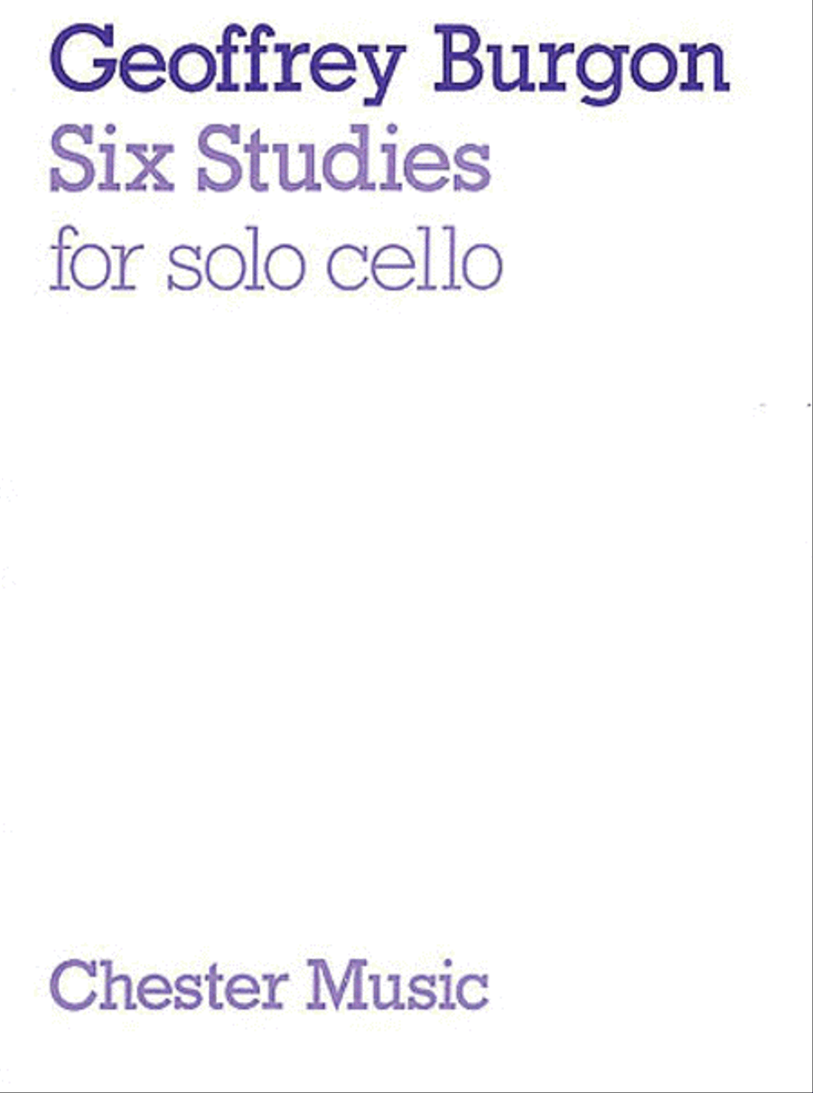 Geoffrey Burgon: Six Studies For Cello Cello scores gallery preview page 1