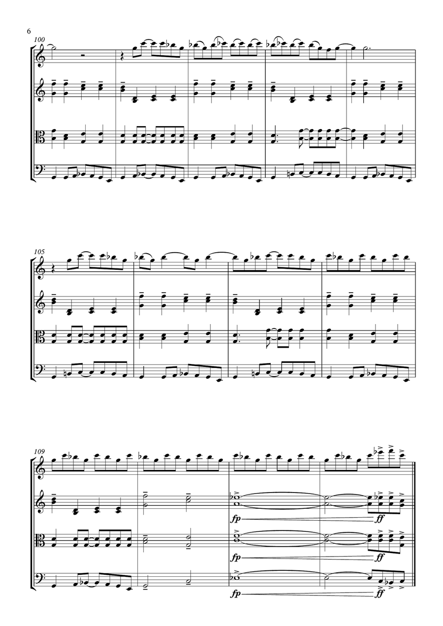 I'm A Believer String Quartet scores gallery preview page 6