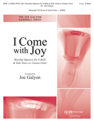 Book cover for I Come with Joy: Worship Openers Ringers Ed-Digital Download