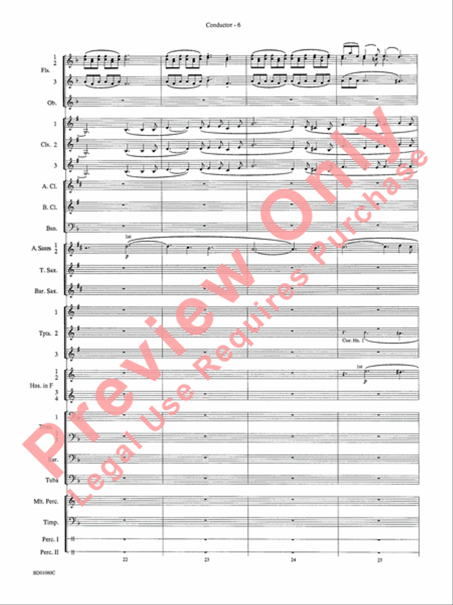 O Holy Night Concert Band scores gallery preview page 8