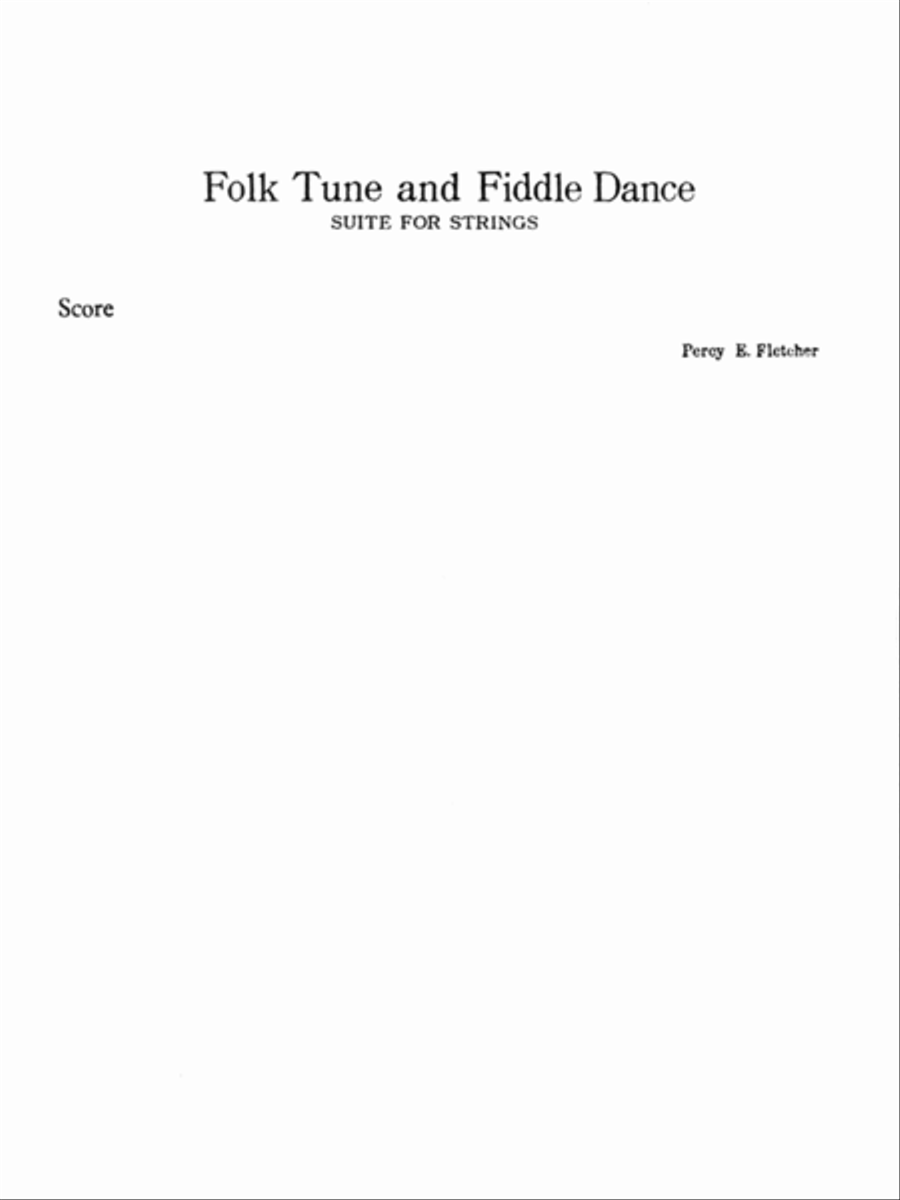 Folk Tune and Fiddle Dance String Orchestra scores gallery preview page 1