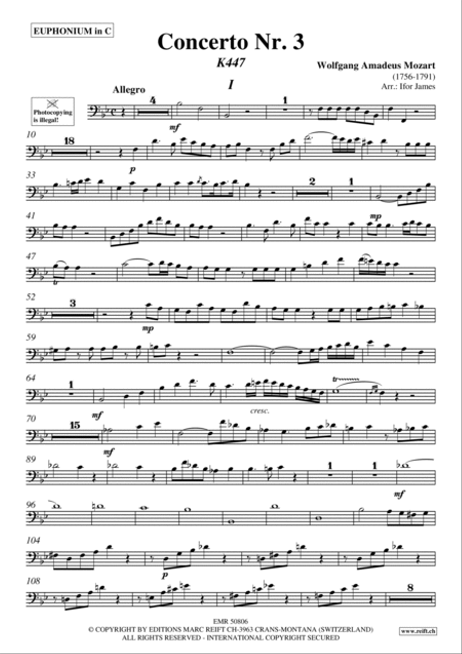 Concerto No. 3 Euphonium scores gallery preview page 6