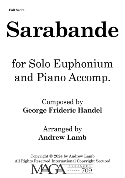 George Frideric Handel | Sarabande | for Euphonium image number null