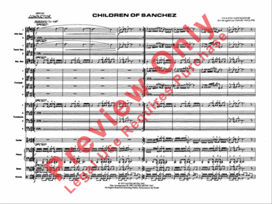 Children of Sanchez Jazz Ensemble scores gallery preview page 4