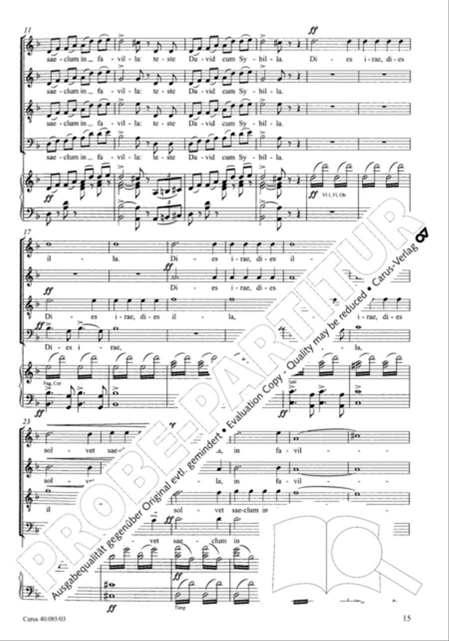 Missa pro defunctis Missa pro defunctis 4-Part scores gallery preview page 16