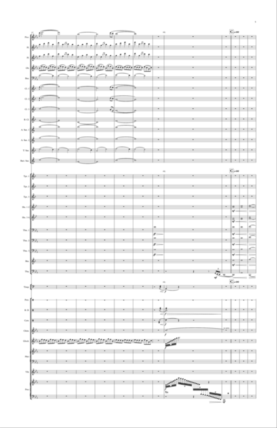 As the Memories Haunt Me Concert Band scores gallery preview page 5