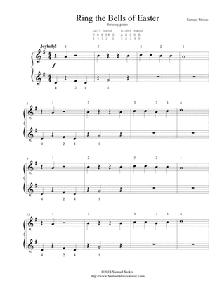 Ring the Bells of Easter - for very easy piano