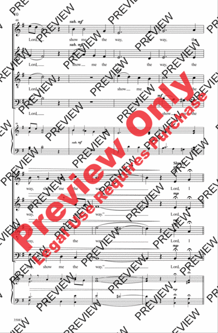 Blind Man 4-Part scores gallery preview page 9