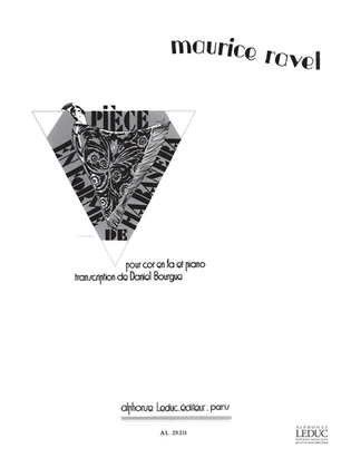 Book cover for Piece En Forme De Habanera (horn & Piano)