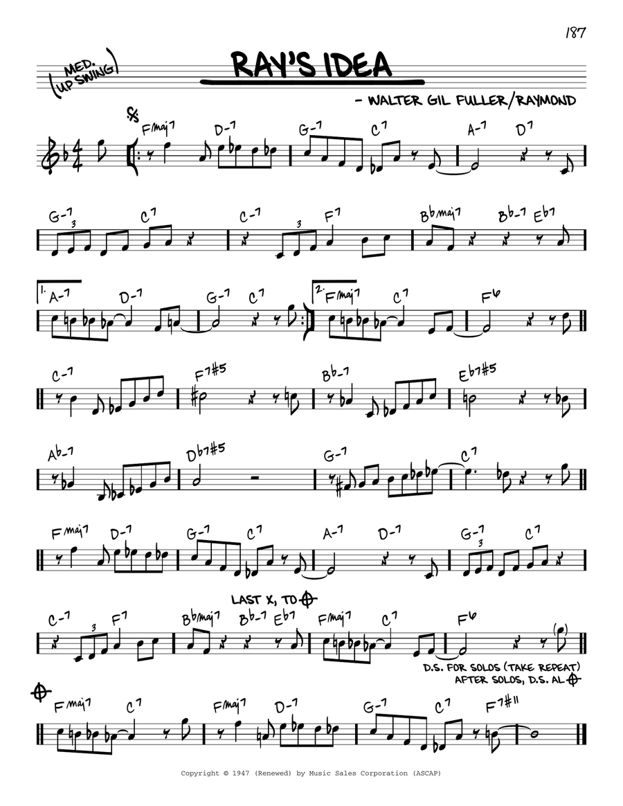 Ray's Idea Piano scores gallery preview page 1