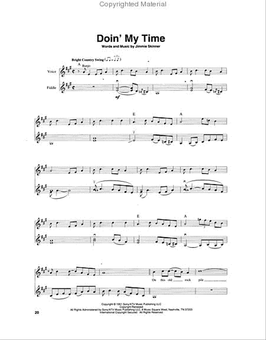 Bluegrass Favorites Bluegrass Favorites Violin scores gallery preview page 4