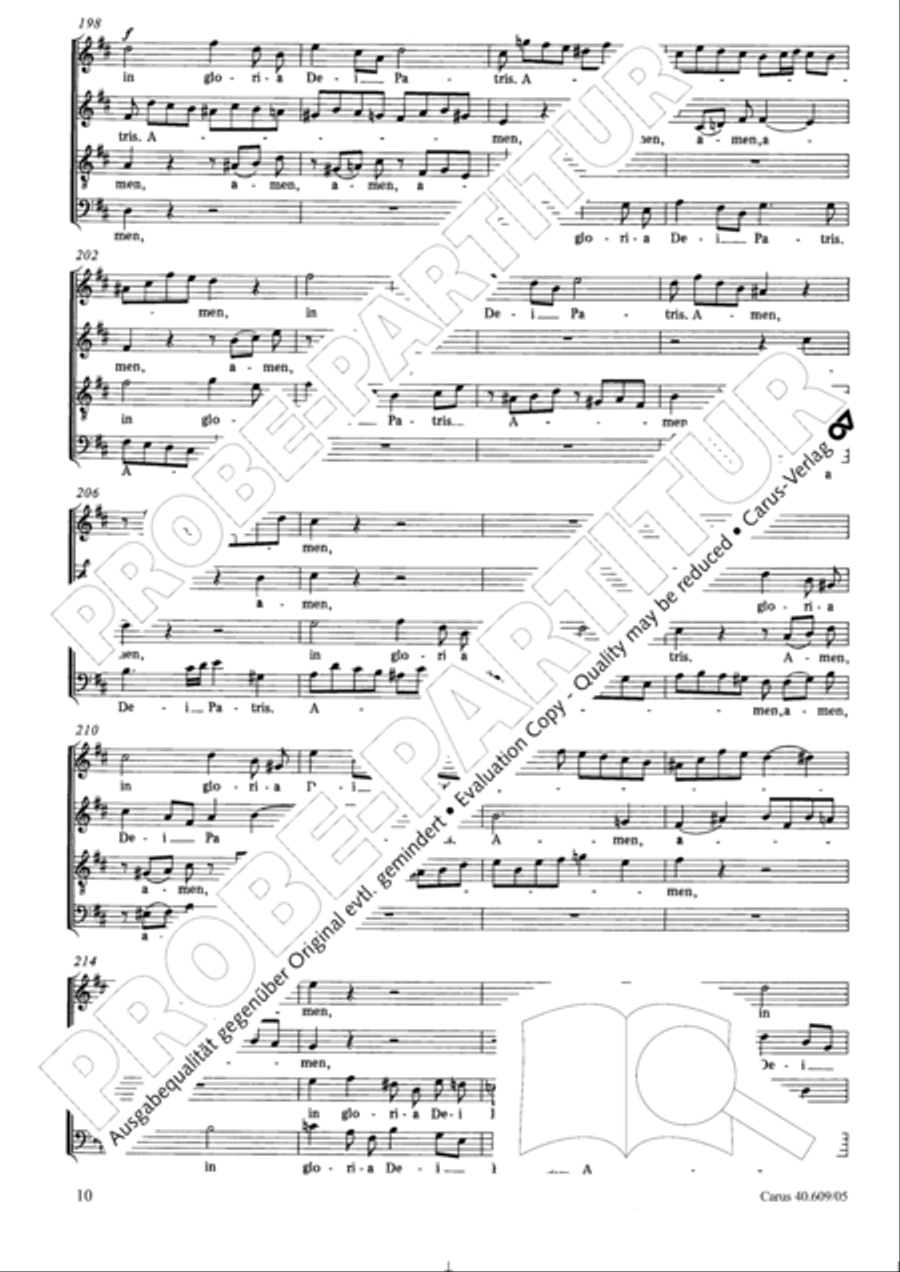 Missa in Angustiis 4-Part scores gallery preview page 11