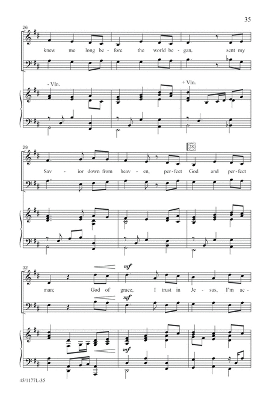5 Getty Anthems for about 10 Singers 4-Part scores gallery preview page 36