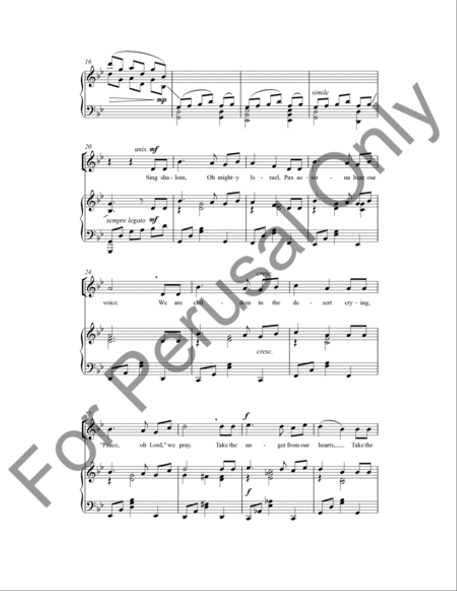 Peace (Choral Score) Peace (Choral Score) SA scores gallery preview page 3