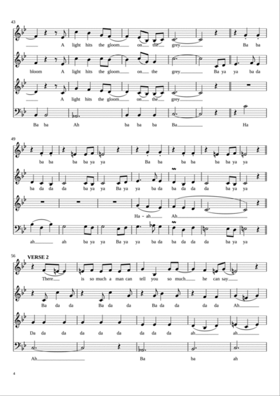 Kiss From A Rose Kiss From A Rose 3-Part scores gallery preview page 5