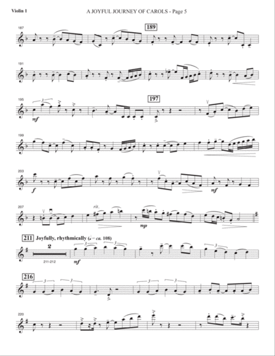 The Song Heard 'Round the World - Violin 1 Choir scores gallery preview page 6