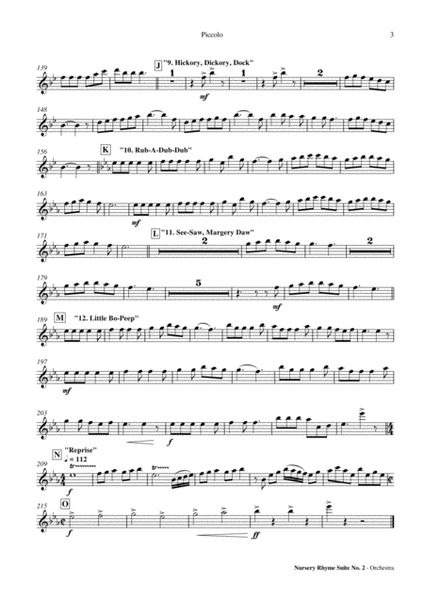 Nursery Rhyme Suite No. 2 - Orchestra Score and Parts image number null