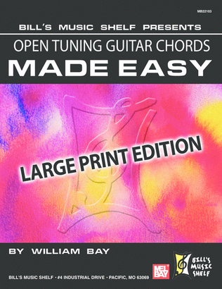 Book cover for Open Tuning Guitar Chords Made Easy