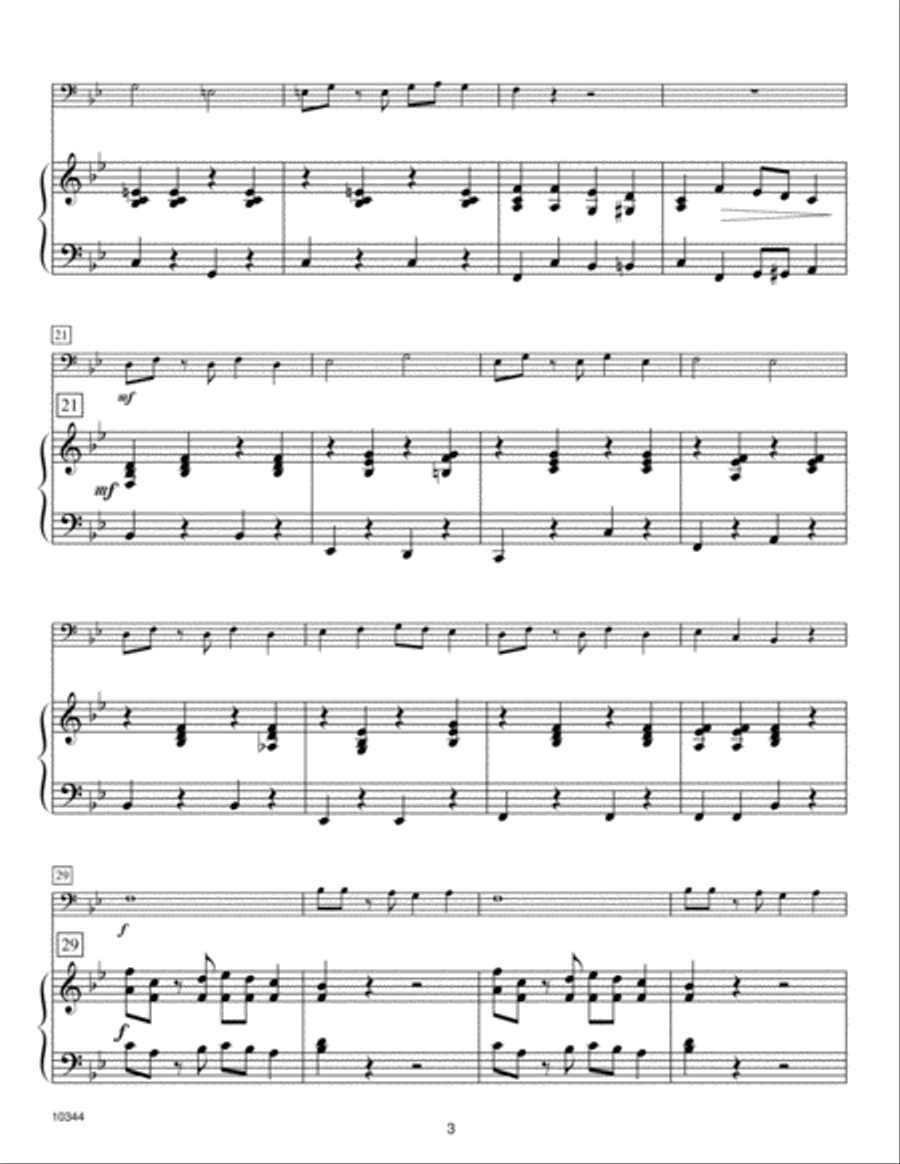Kendor Recital Solos - Trombone - Solo Book with MP3s Trombone scores gallery preview page 3
