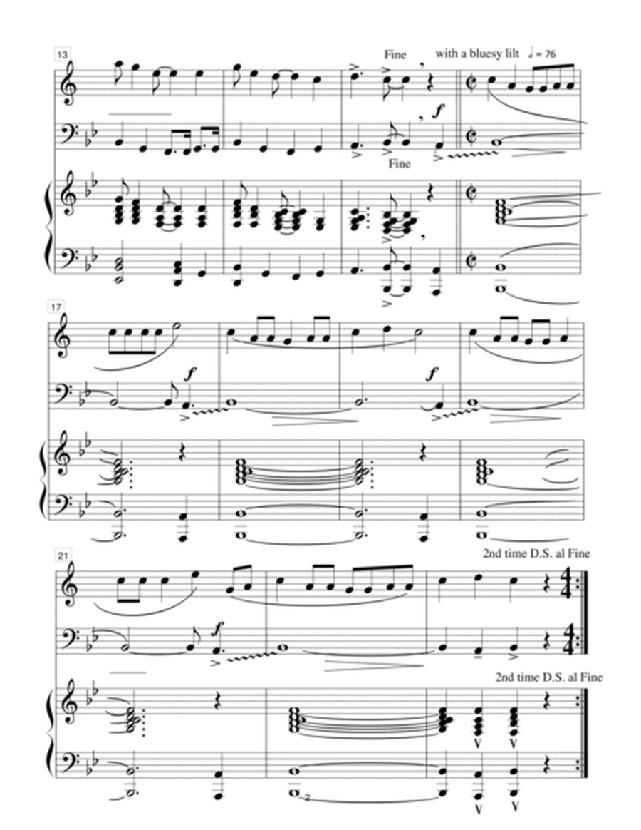 Flyin', Flyin' - tenor sax/tuba duet with piano image number null