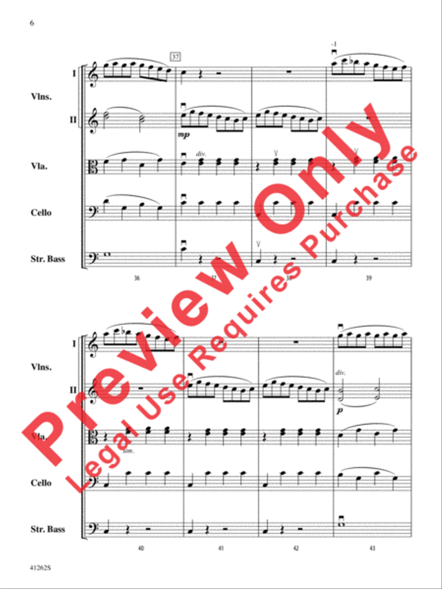 Cosi Fan Tutte String Orchestra scores gallery preview page 7