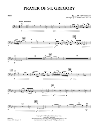 Prayer of St. Gregory (Educational Edition) - Bass