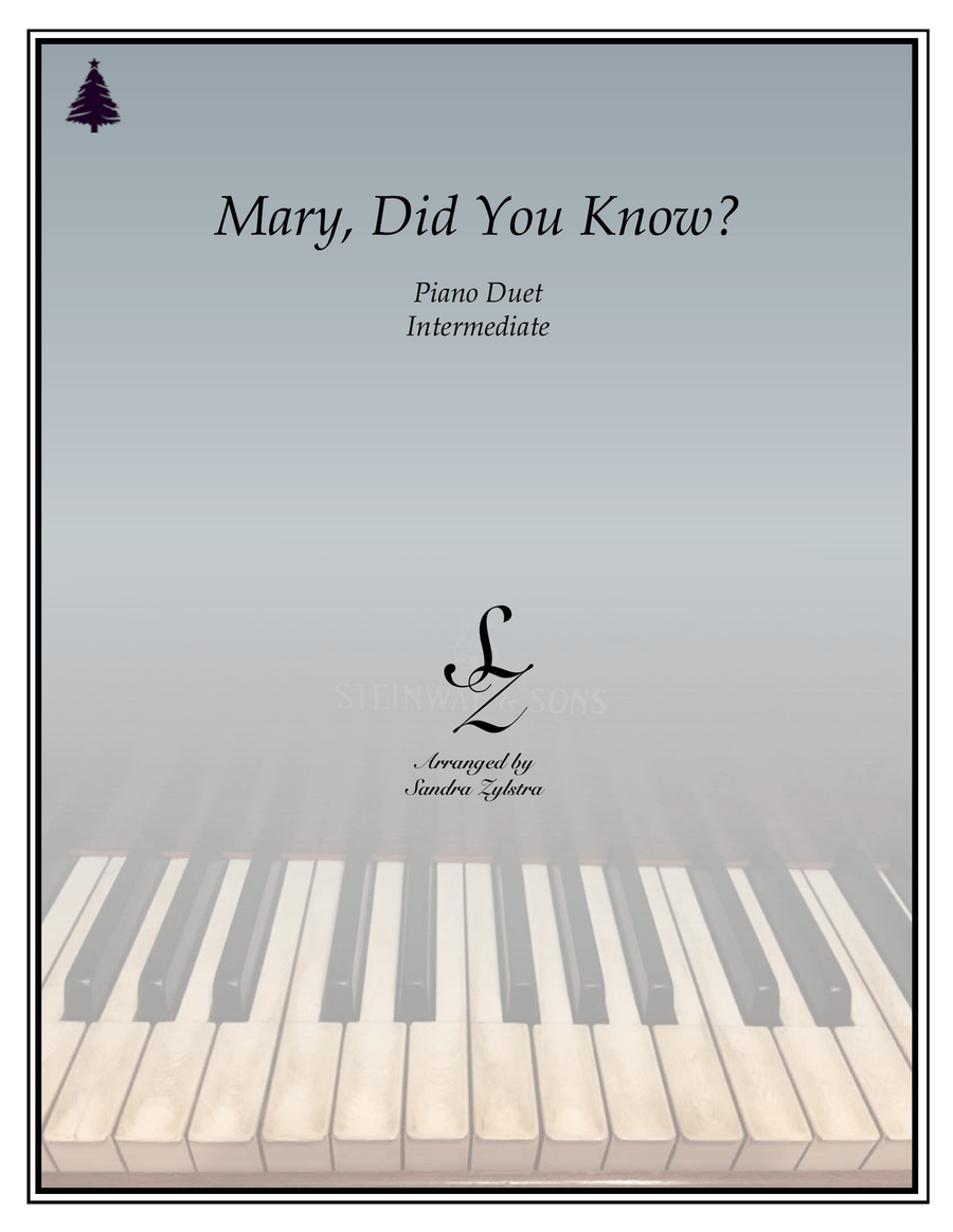 Mary, Did You Know? 1 Piano, 4-Hands scores gallery preview page 1