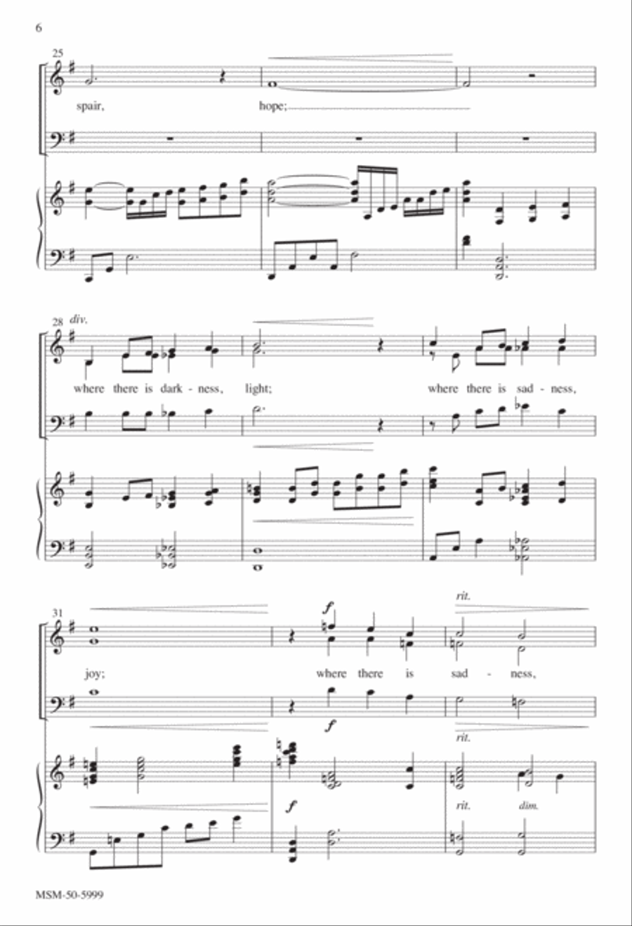 Make Me an Instrument of Your Peace 3-Part scores gallery preview page 5
