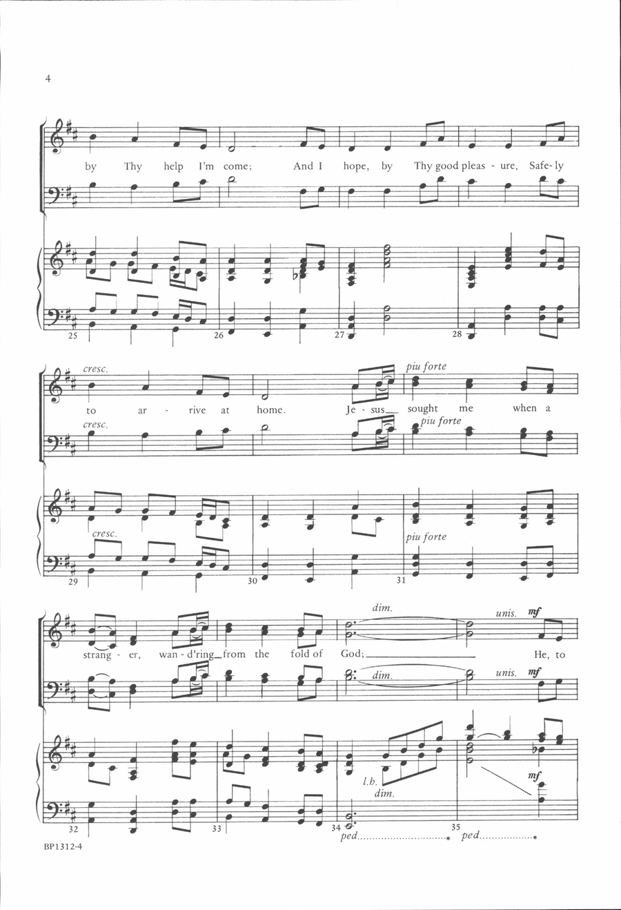 Come, Thou Fount - Courtney 4-Part scores gallery preview page 4