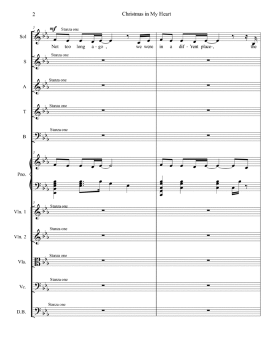 Christmas in My Heart 4-Part scores gallery preview page 2