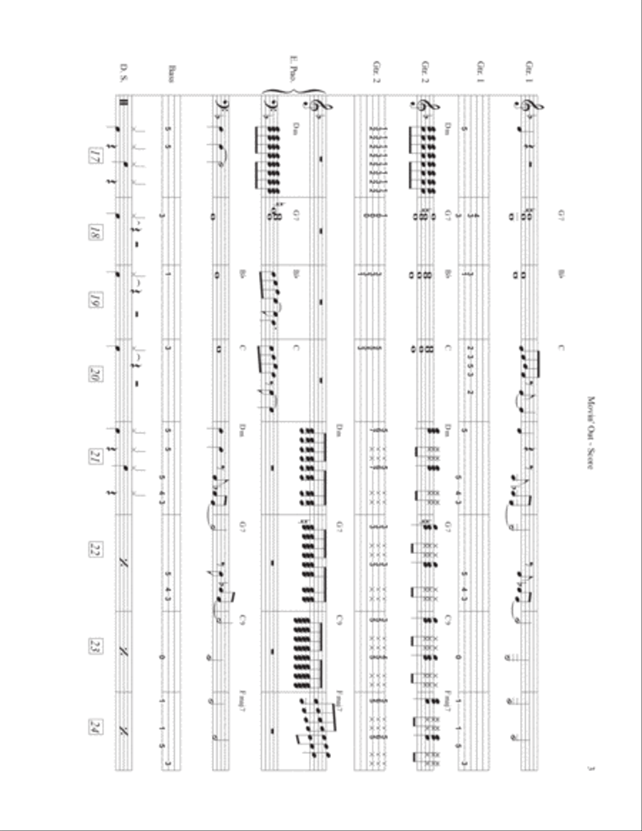 Movin' Out (anthony's Song) Jazz Ensemble scores gallery preview page 3