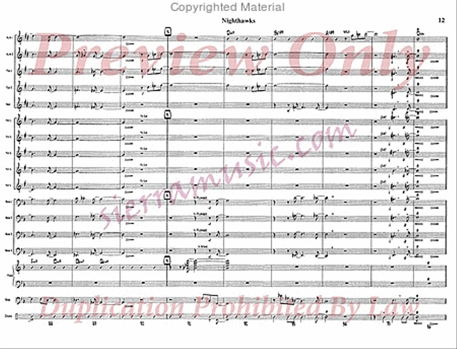 Nighthawks Nighthawks Jazz Ensemble scores gallery preview page 13